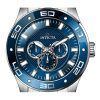 Invicta Pro Diver Scuba GMT Edelstahl blaues Zifferblatt Quarz 45757 100M Herrenuhr