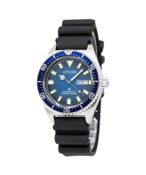 Citizen Promaster Automatik-Taucheruhr mit Kautschukarmband und blauem Zifferblatt NY0129-07L 200M