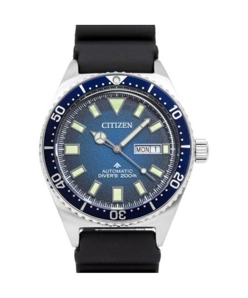 Citizen Promaster Automatik-Taucheruhr mit Kautschukarmband und blauem Zifferblatt NY0129-07L 200M