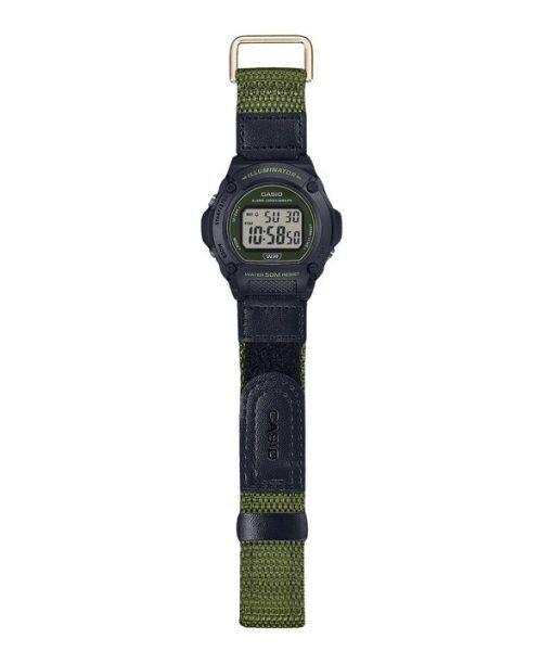 Casio Standard Green Digital Cloth Strap Quartz W-219HB-3AV Herrenuhr