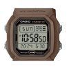 Casio Digital Brown Dual Time Harzarmband Quarz W-800H-5AV 100M Herrenuhr