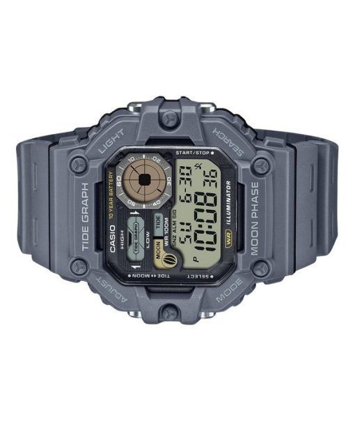 Casio Standard Digital Graph Mondphase Harzarmband Quarz WS-1700H-8AV 100M Herrenuhr