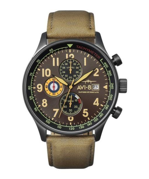 AVI-8 Hawker Hurricane Tachymeter Quarz AV-4011-0E Herrenuhr