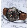 AVI-8 P-51 Mustang Blakeslee Chronograph Bronze Eiche Quarz AV-4077-02 Herrenuhr