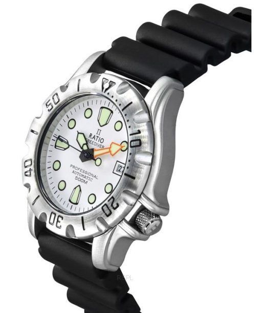 Ratio FreeDiver Professional 500M Saphirweißes Zifferblatt Automatik 32BJ202A-WHT Herrenuhr