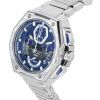 Bulova Precisionist Chronograph blaues Zifferblatt Quarz Taucheruhr 96B349 300M Herrenuhr