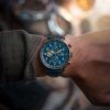 AVI-8 Hawker Hurricane Classic Chronograph Regent blaues Lederarmband blaues Zifferblatt Quarz AV-4011-0Q Herrenuhr