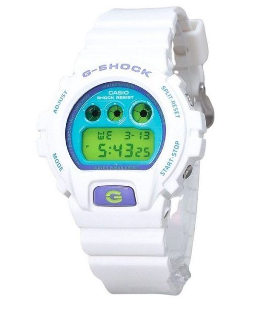 Casio G-Shock Digital White Biobasiertes Harzquarz DW-6900RCS-7 200M Herrenuhr