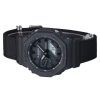 Casio G-Shock Analog Digital Eco Stoffarmband schwarzes Zifferblatt Quarz GA-2100BCE-1A 200M Herrenuhr