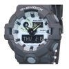 Casio G-Shock Hidden Glow Series Analog-Digital-Harzarmband graues Zifferblatt Quarz GA-700HD-8A 200M Herrenuhr