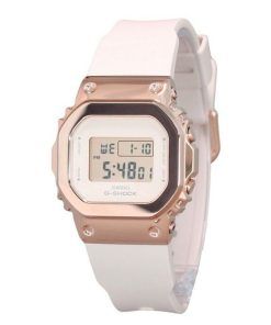 Casio G-Shock Digital Roségold ionenplattierte Lünette Harzarmband Quarz GM-S5600UPG-4 200M Damenuhr