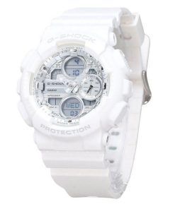 Casio G-Shock Analog-Digital-Armband aus biobasiertem weißem Harz, silbernes Zifferblatt, Quarz GMA-S140VA-7A 200M Damenuhr