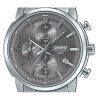 Casio Standard Analog Chronograph Edelstahl Graues Zifferblatt Quarz MTP-E510D-8AV Herrenuhr