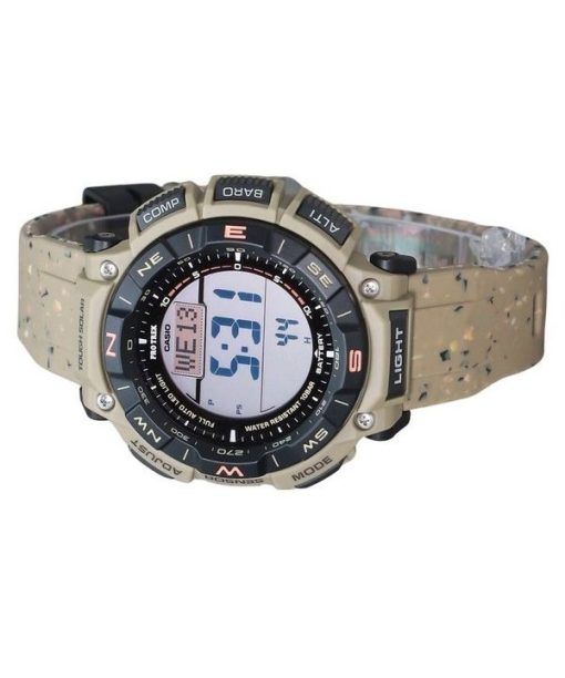 Casio ProTrek Climber Line Digital Beige Silikonarmband Robuste Solar PRG-340SC-5 100M Herrenuhr