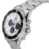 Orient Sports Panda Chronograph Edelstahl weißes Zifferblatt Solar Taucheruhr RA-TX0203S10B 200M Herrenuhr