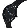 Skagen Riis Midnight Edelstahl schwarzes Zifferblatt Quarz SKW6886 Herrenuhr