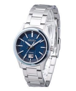 Seiko Sports Edelstahl blaues Zifferblatt Quarz SUR559P1 100M Herrenuhr