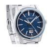 Seiko Sports Edelstahl blaues Zifferblatt Quarz SUR559P1 100M Herrenuhr