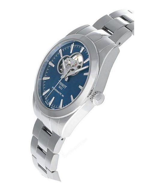 Tissot T-Classic Gentleman Powermatic 80 Open Heart blaues Zifferblatt Automatik T127.407.11.041.01 100M Herrenuhr