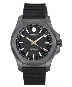 Victorinox Swiss Army INOX Carbon Black Dial Automatik Taucheruhr 241866.1 200M Herrenuhr mit Geschenkset