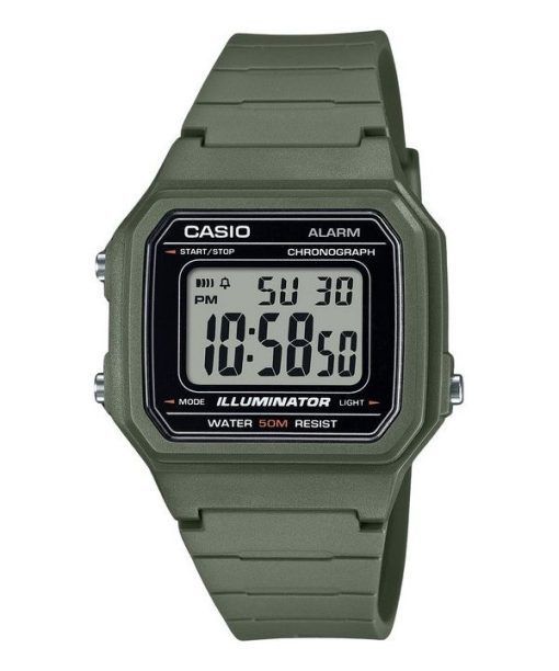 Casio Youth Digital Harzarmband Quarz W-217H-3AV Herrenuhr