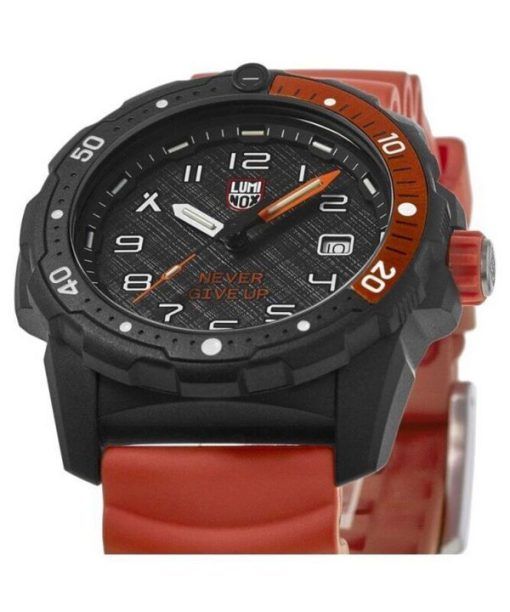 Luminox Bear Grylls Survival Never Give Up Limited Edition schwarzes Zifferblatt Quarz Taucheruhr XB.3729.NGU 200M Herrenuhr