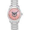 Gucci G-Timeless Diamond Accents Rosa Perlmutt Zifferblatt Quarz YA1265025 Damenuhr