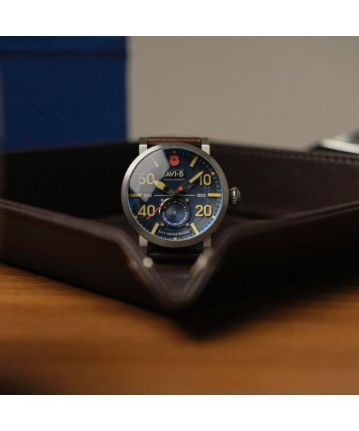 AVI-8 Dambuster 80. Jahrestag Royal British Legion Meca-Quartz Limited Edition Marineblau AV-4108-RBL-02 Herrenuhr