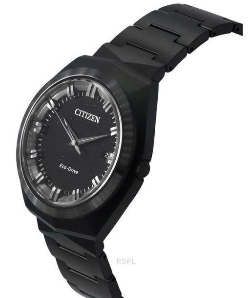 Citizen Eco-Drive 365 Edelstahl schwarzes Zifferblatt BN1015-52E 100M Herrenuhr