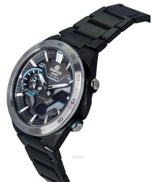 Casio Edifice Windflow Analog-Digital-Smartphone-Link Schwarzes Zifferblatt Solar ECB-2200DD-1A 100M Herrenuhr