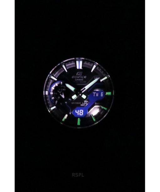 Casio Edifice Windflow Analog-Digital-Smartphone-Link Schwarzes Zifferblatt Robuste Solar ECB-2200PB-1A 100M Herrenuhr