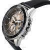 Casio Edifice Analog Standard Chronograph Lederarmband Hellbraunes Zifferblatt Quarz EFR-552L-5A 100M Herrenuhr