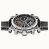 Ingersoll The Varsity Sonnen- und Mondphase Lederarmband Skelett graues Zifferblatt Automatik I15402 Herrenuhr