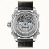 Ingersoll The Varsity Sonnen- und Mondphase Lederarmband Skelett graues Zifferblatt Automatik I15402 Herrenuhr