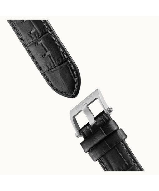 Ingersoll The Varsity Sonnen- und Mondphase Lederarmband Skelett graues Zifferblatt Automatik I15402 Herrenuhr