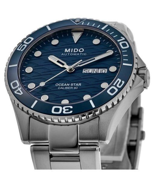 Mido Ocean Star 200C Edelstahl blaues Zifferblatt Automatik Taucheruhr M042.430.11.041.00 200M Herrenuhr