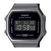 Casio Vintage Digital Edelstahl Mesh Armband Quarz A168WEMB-1B Unisex Uhr