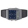 Casio Vintage Analog Digital Dual Time Edelstahlarmband Blaues Zifferblatt Quarz AQ-800EB-2A Unisex Uhr