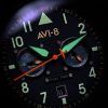 AVI-8 Hawker Hurricane Carey Dual Time Gütersloh Edelstahl Blaues Zifferblatt AV-4088-22 Herrenuhr