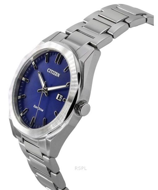 Citizen Eco-Drive Edelstahl dunkelblaues Zifferblatt BM7600-81L 100M Herrenuhr