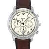 Fossil Neutra Chronograph Lederarmband Creme Zifferblatt Quarz FS6022 Herrenuhr