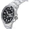 Fossil Blue Dive Edelstahl schwarzes Zifferblatt Quarz FS6032 100M Herrenuhr