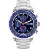 Fossil Sport Tourer Chronograph Edelstahl Blaues Zifferblatt Quarz FS6047 Herrenuhr