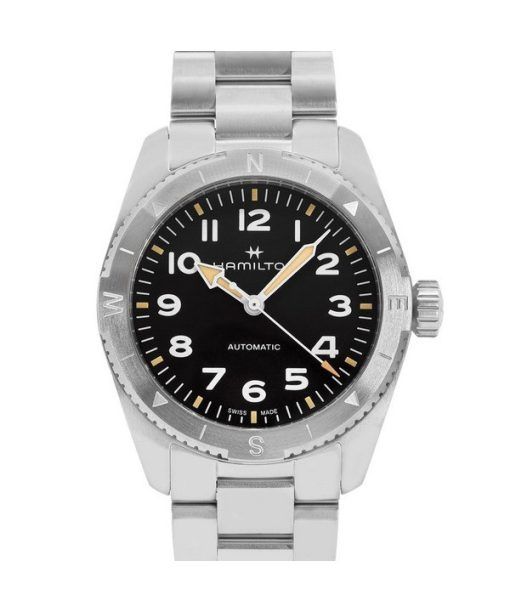 Hamilton Khaki Field Expedition Edelstahl schwarzes Zifferblatt Automatik H70225130 100M Herrenuhr