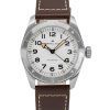 Hamilton Khaki Field Expedition Lederarmband weißes Zifferblatt Automatik H70225510 100M Herrenuhr