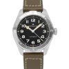 Hamilton Khaki Field Expedition Lederarmband schwarzes Zifferblatt Automatik H70315830 100M Herrenuhr