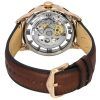 Fossil Townsman Lederarmband braunes Skelett-Zifferblatt Automatik ME3259 Herrenuhr