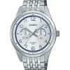 Casio Standard Analog Edelstahl Silber Zifferblatt Quarz MTP-E340D-7AV Herrenuhr