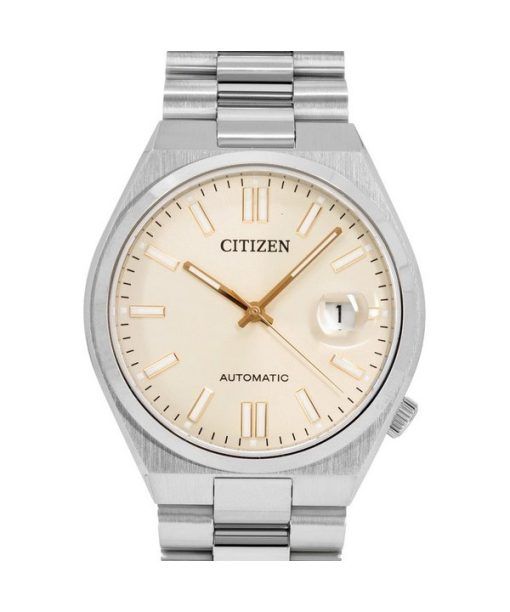 Citizen Tsuyosa Edelstahl Beige Zifferblatt Automatik NJ0151-88W Herrenuhr