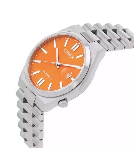 Citizen Tsuyosa Edelstahl orange Zifferblatt Automatik NJ0151-88Z Herrenuhr